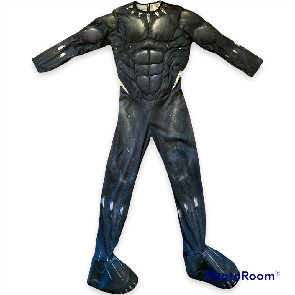 NWOT Marvel Endgame Boys Black Panther Costume Size Large